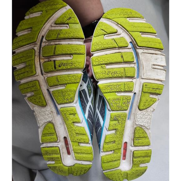 ASICS Womens Athletic Shoes Size 8 Teal Blue Green Run  F911212 T3A79 - Picture 6 of 8